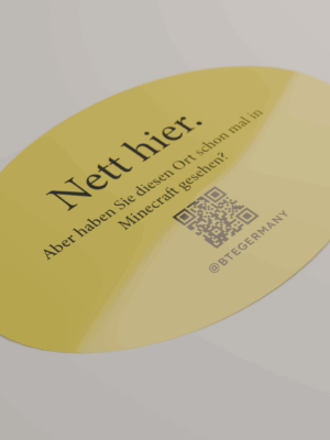 10x BTE Germany Sticker "Nett hier"